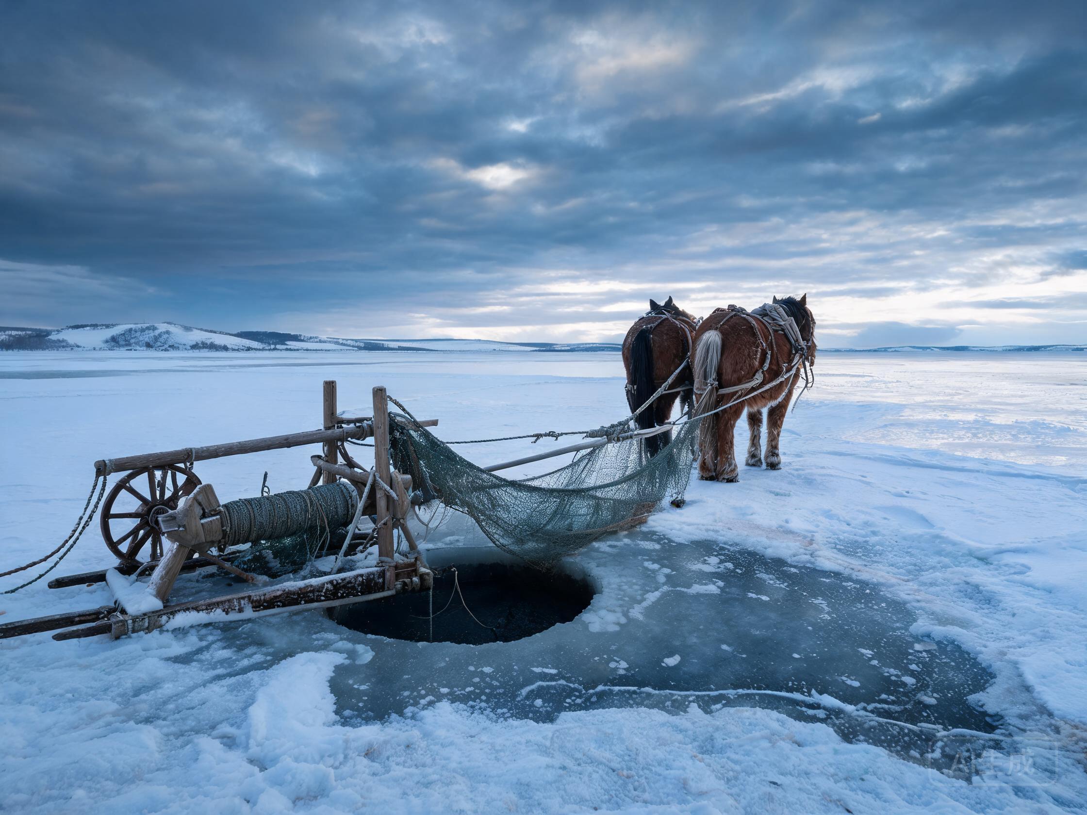 Chagan Lake Winter Fishing