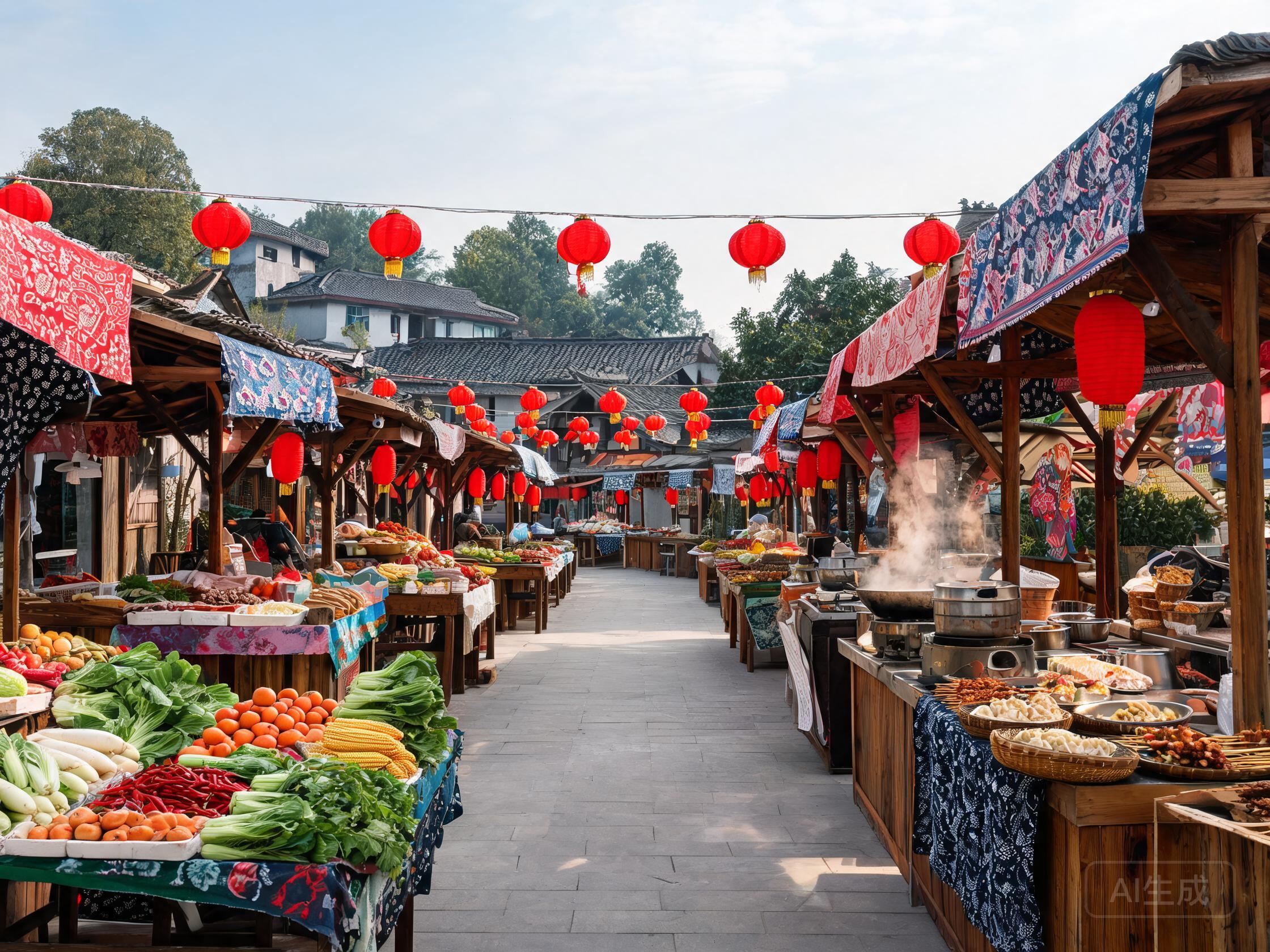 Traditional Chinese Market Fair